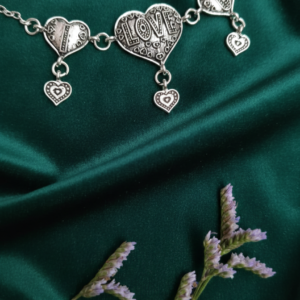 Vibrant Veils Heart Harmony & Anklet (Pair)