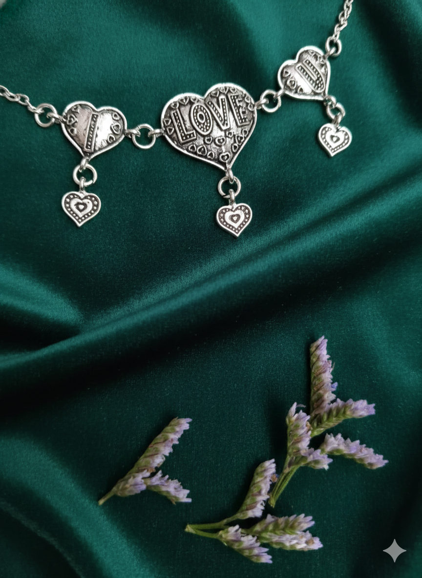 Vibrant Veils Heart Harmony & Anklet (Pair)