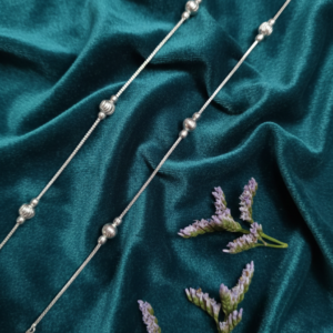 VIBRANT VEILS Classic Silver Replica Bells Anklet (Pair)