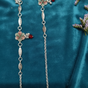 Vibrant Veils Quirksmith Silver Replica Anklet (Pair)