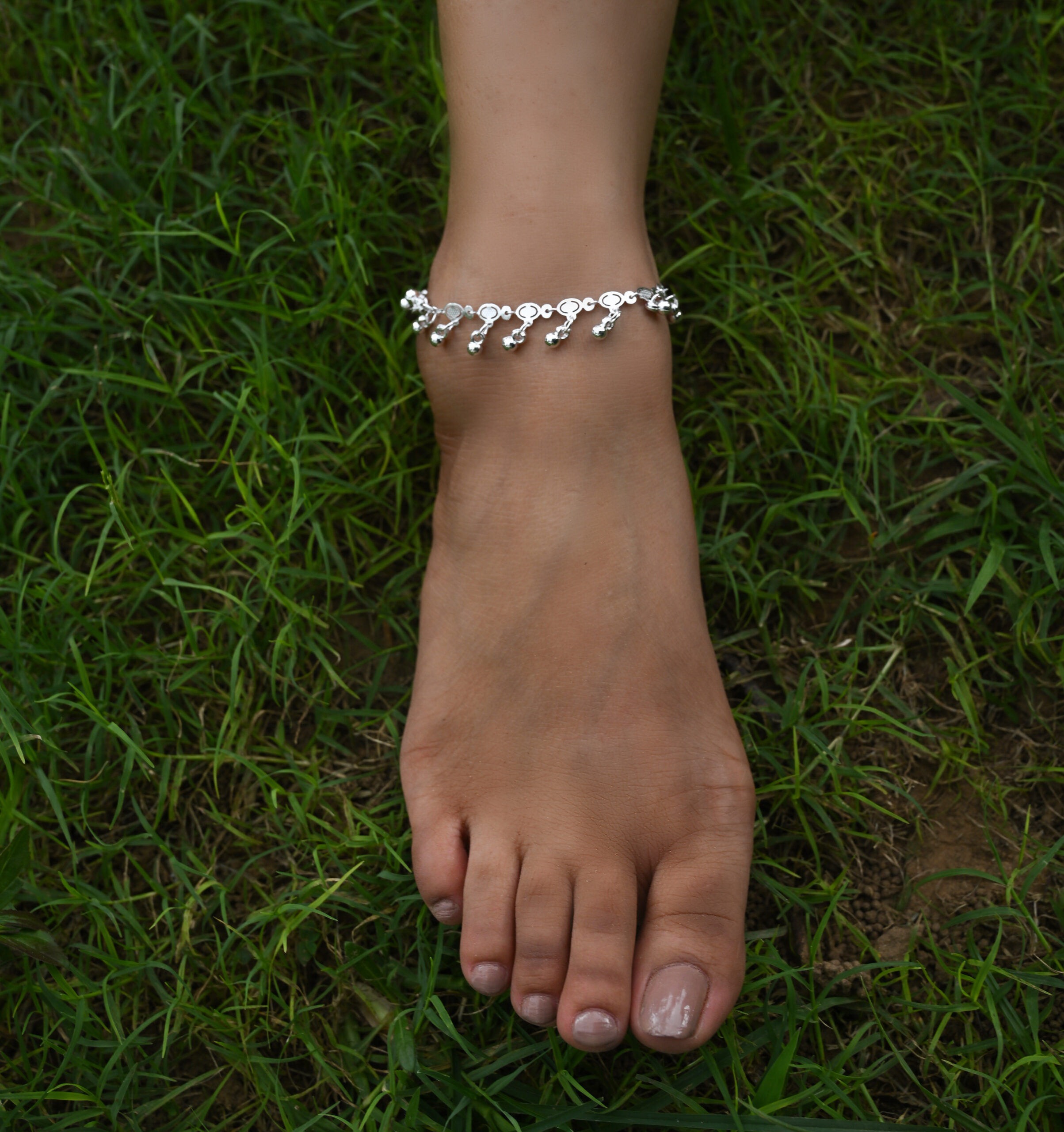 Vibrant Veils Tassels and "Mahi" Charm Anklet (Pair) - Image 9