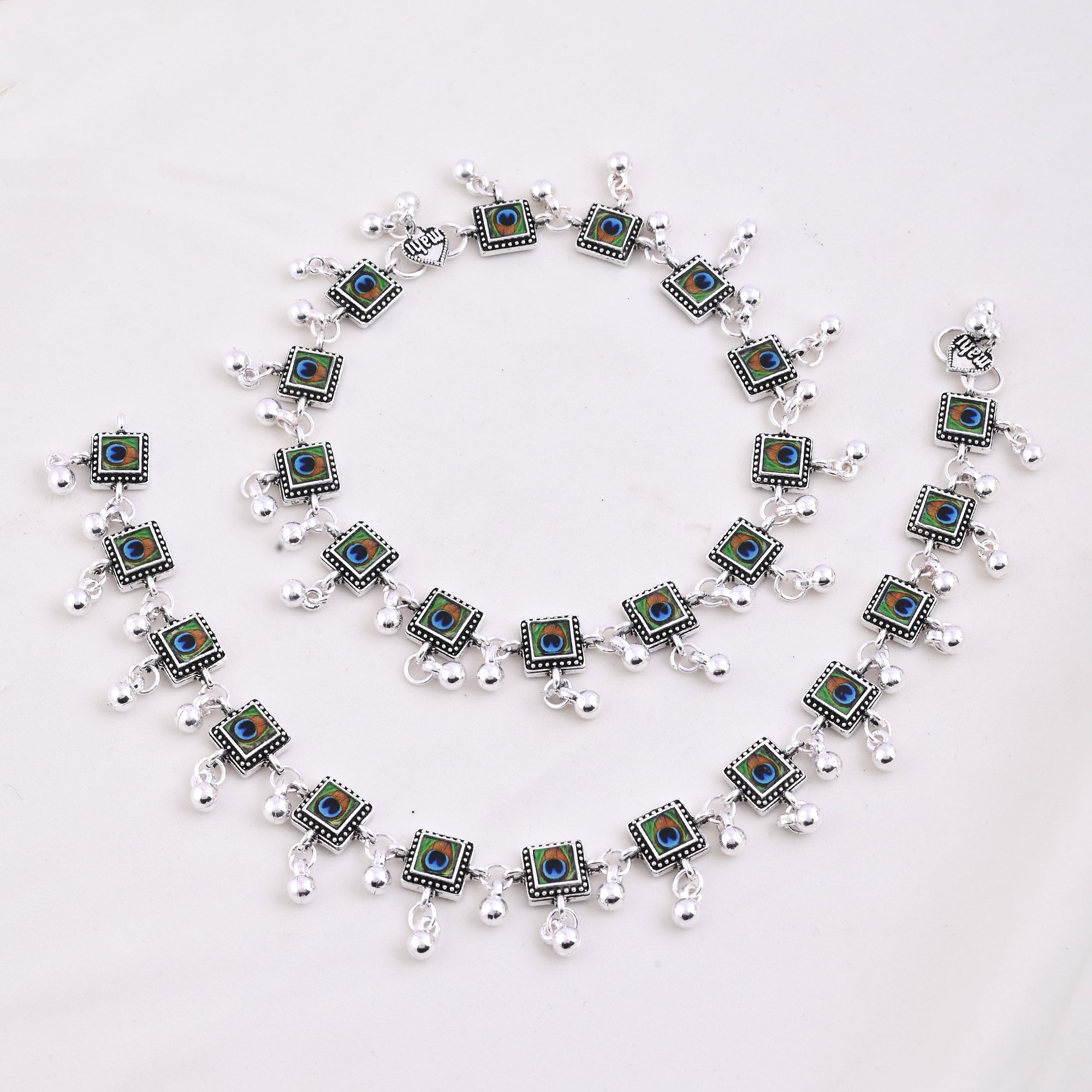 Vibrant Veils Hand Painted Anklet (Pair) - Image 14