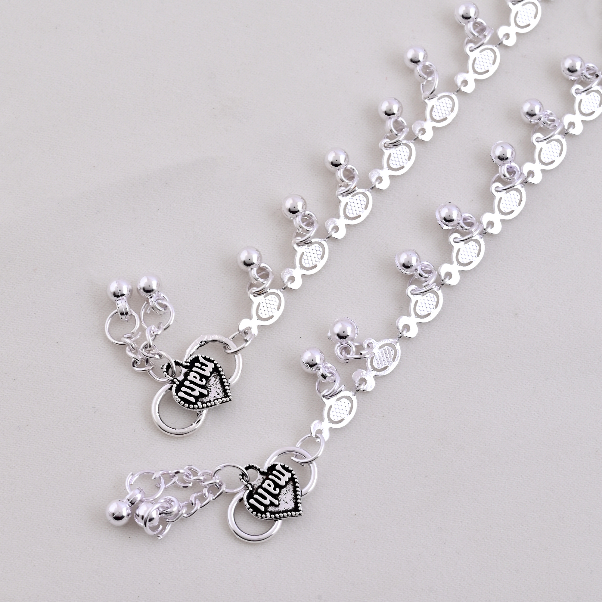 Vibrant Veils Tassels and "Mahi" Charm Anklet (Pair) - Image 4