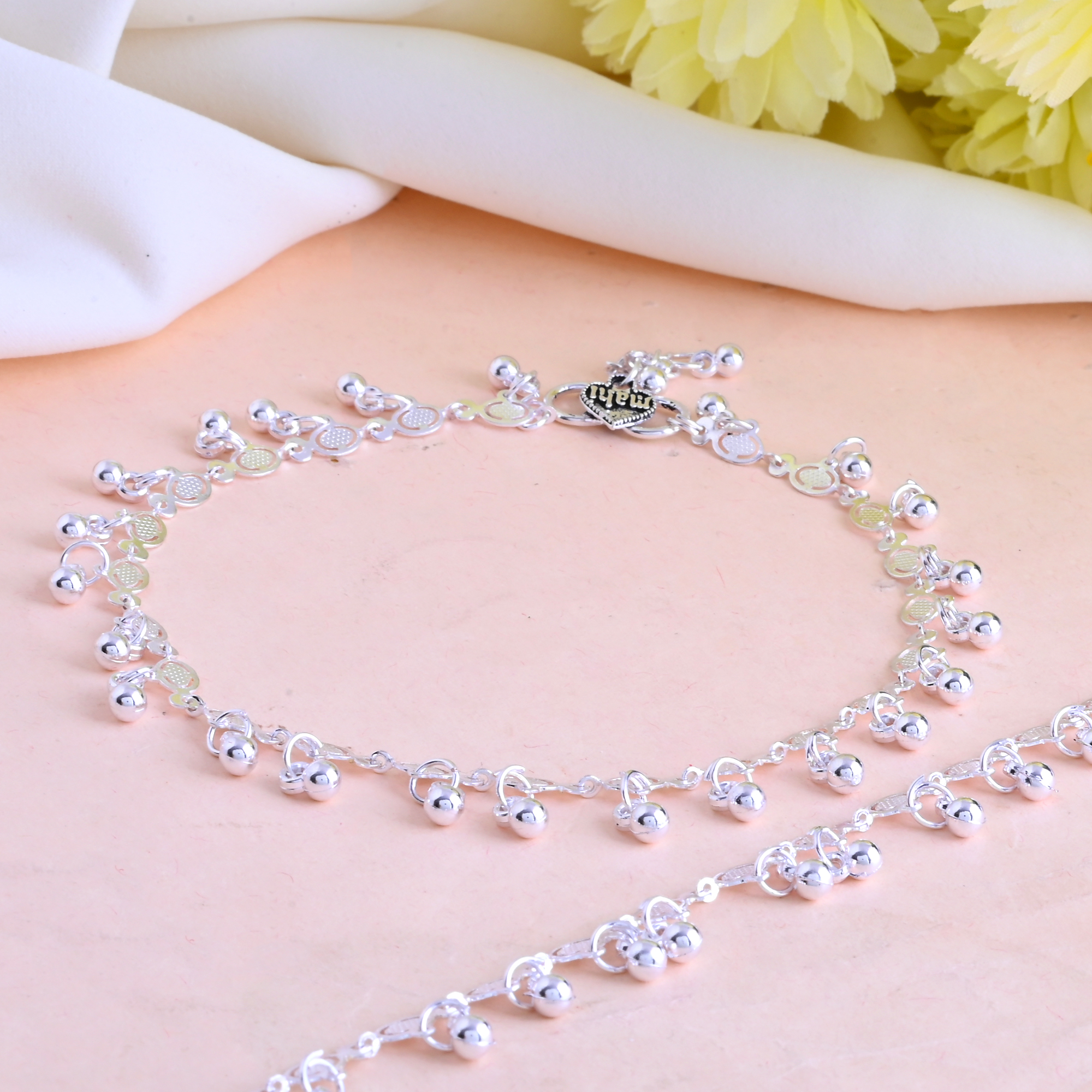 Vibrant Veils Tassels and "Mahi" Charm Anklet (Pair) - Image 7