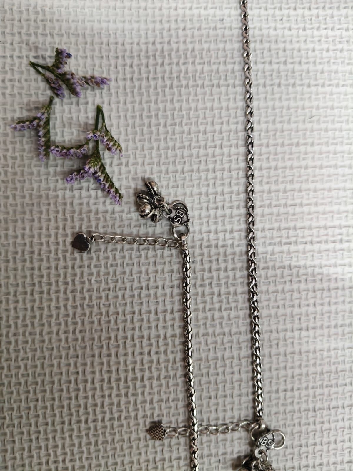 Vibrant Veils Silver Replica Oxidised Old Design Anklets (Pair) - Image 4