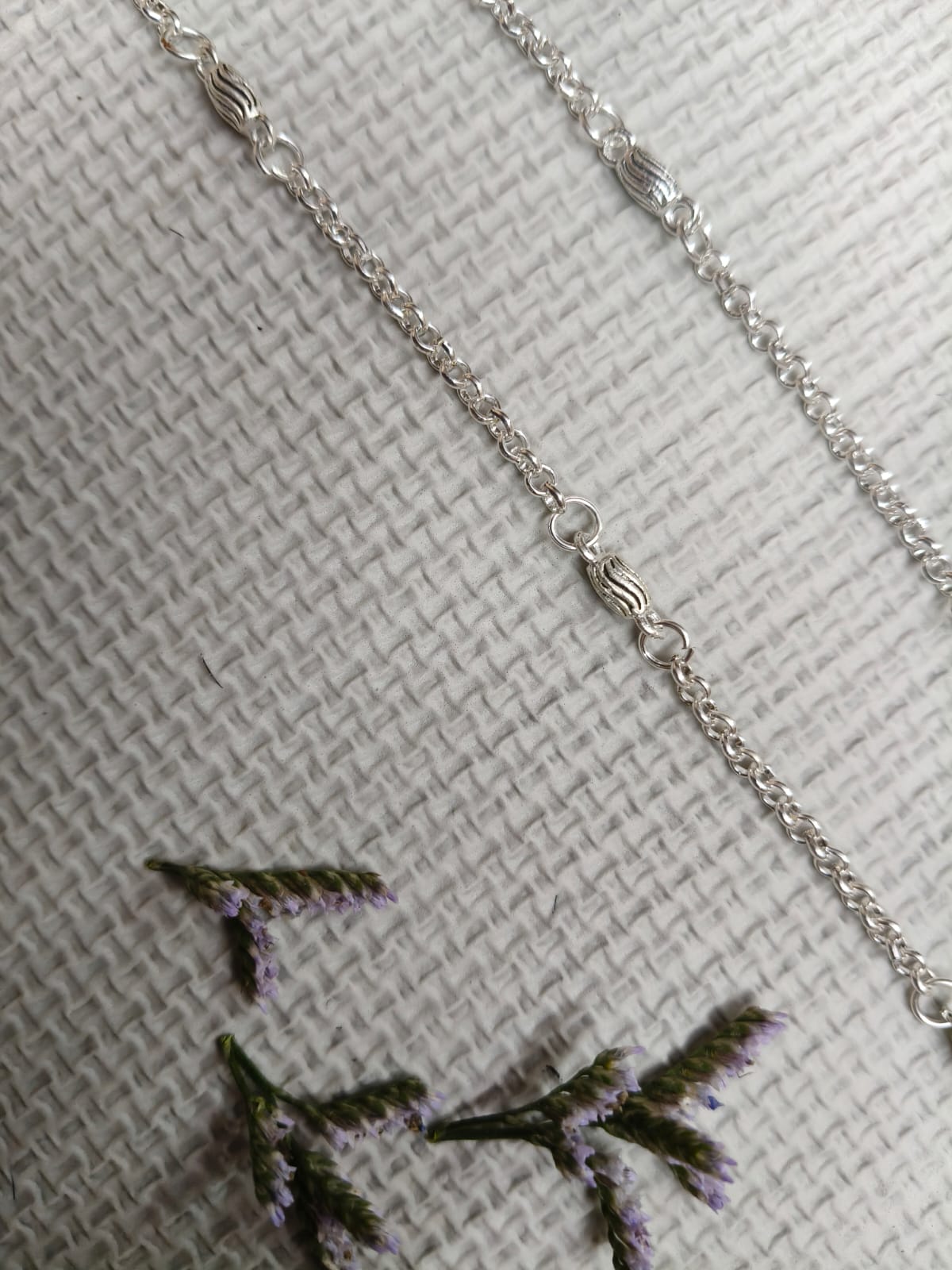 Vibrant Veils Silver Replica Mahi Heer Anklet (Pair) - Image 2