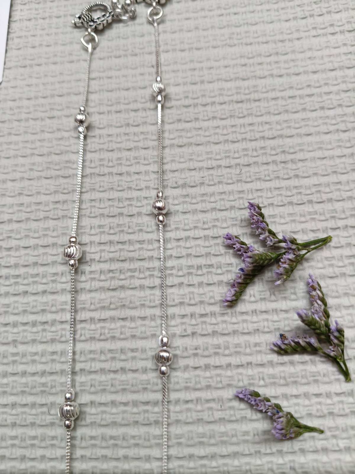 VIBRANT VEILS Classic Silver Replica Bells Anklet (Pair) - Image 8