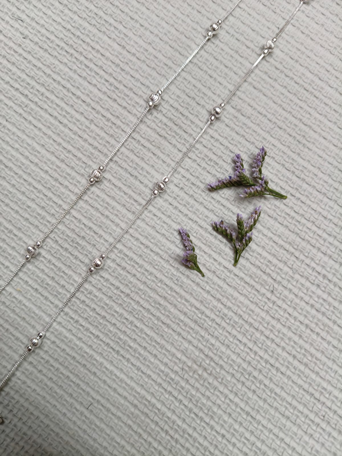 VIBRANT VEILS Classic Silver Replica Bells Anklet (Pair) - Image 7