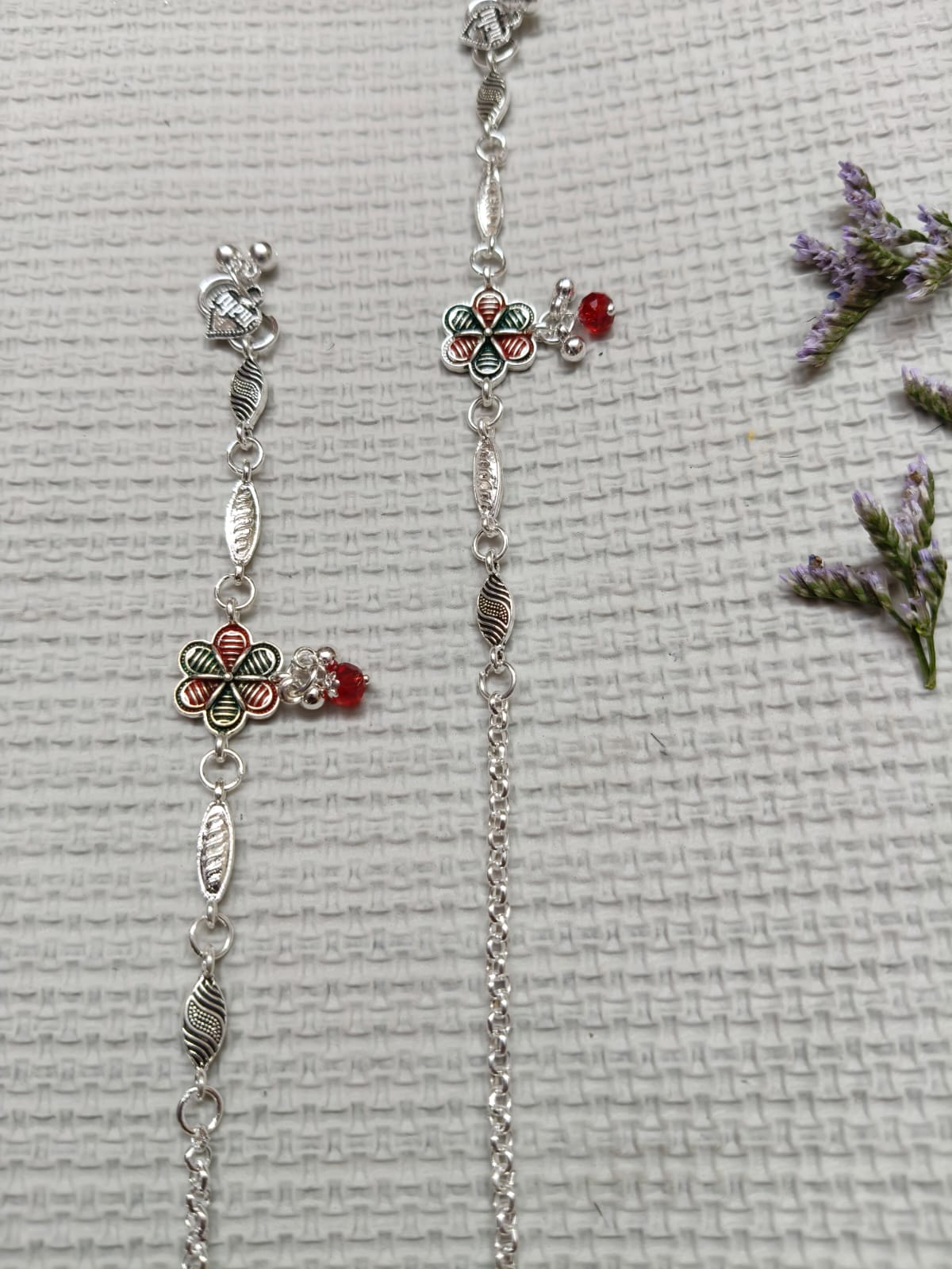 Vibrant Veils Quirksmith Silver Replica Anklet (Pair) - Image 9