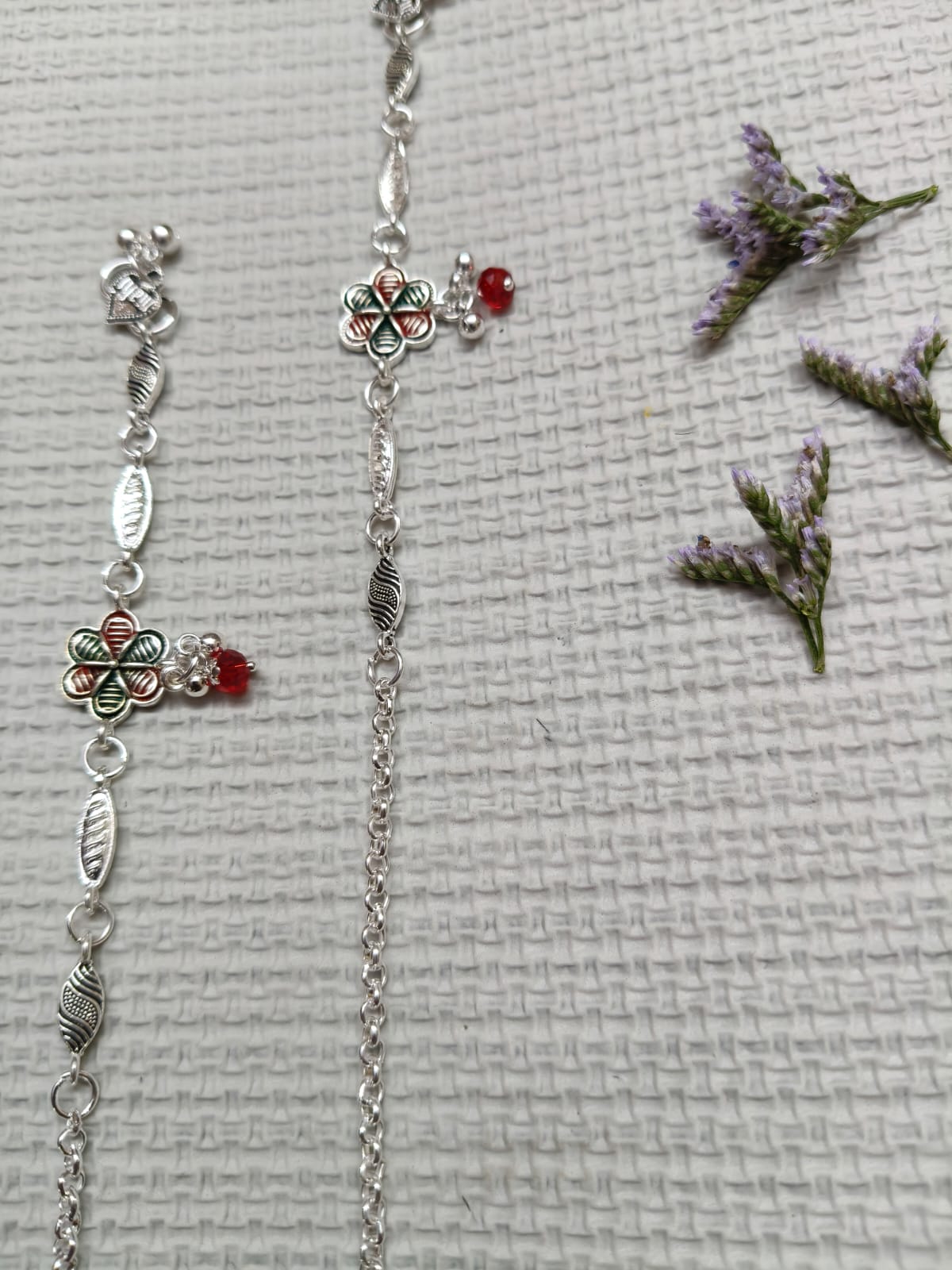 Vibrant Veils Quirksmith Silver Replica Anklet (Pair) - Image 10