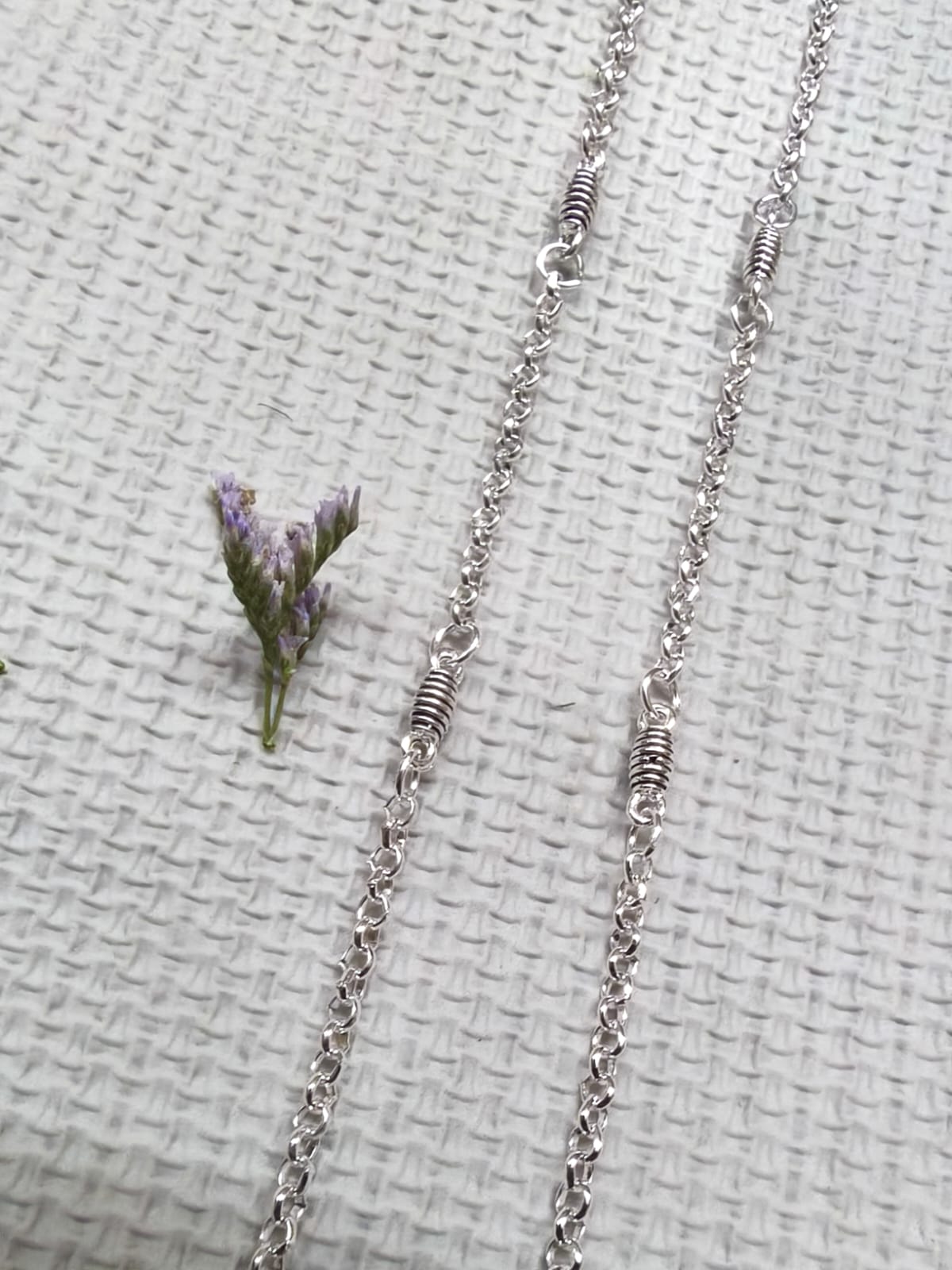 Vibrant Veils Ethereal Oxidized Anklet (Pair) - Image 9