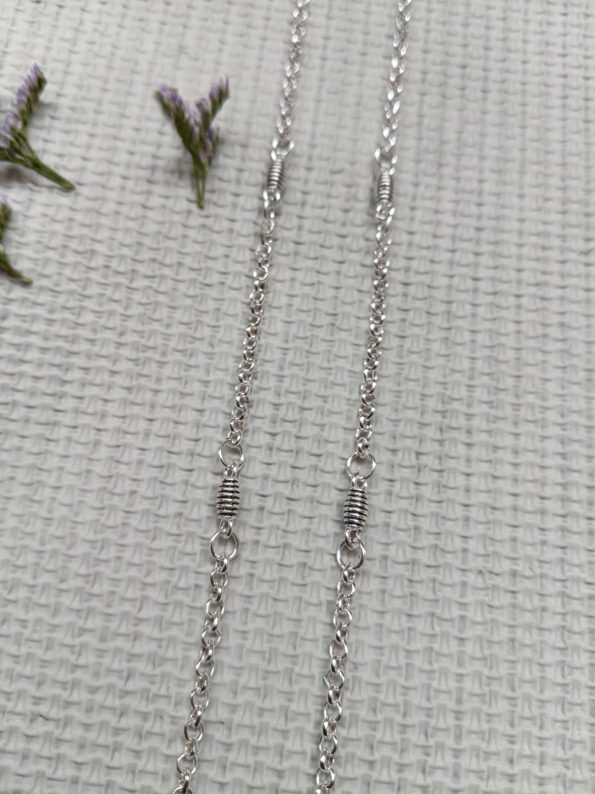 Vibrant Veils Ethereal Oxidized Anklet (Pair) - Image 10