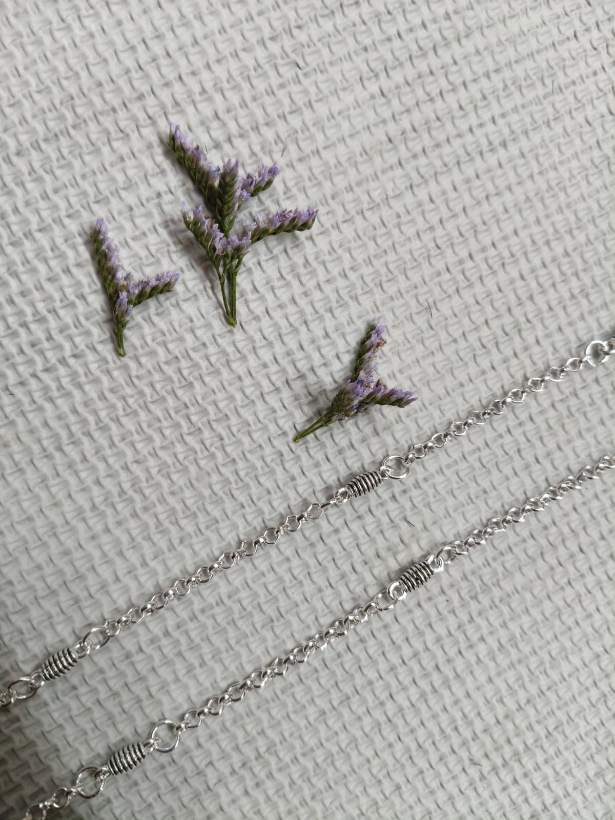 Vibrant Veils Ethereal Oxidized Anklet (Pair) - Image 6