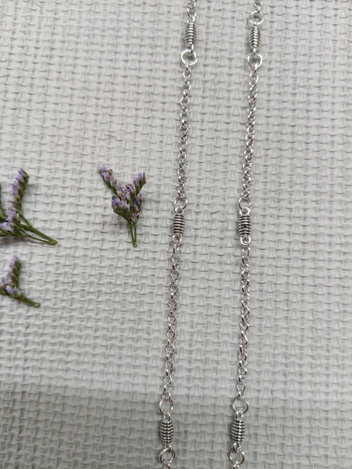 Vibrant Veils Ethereal Oxidized Anklet (Pair) - Image 5